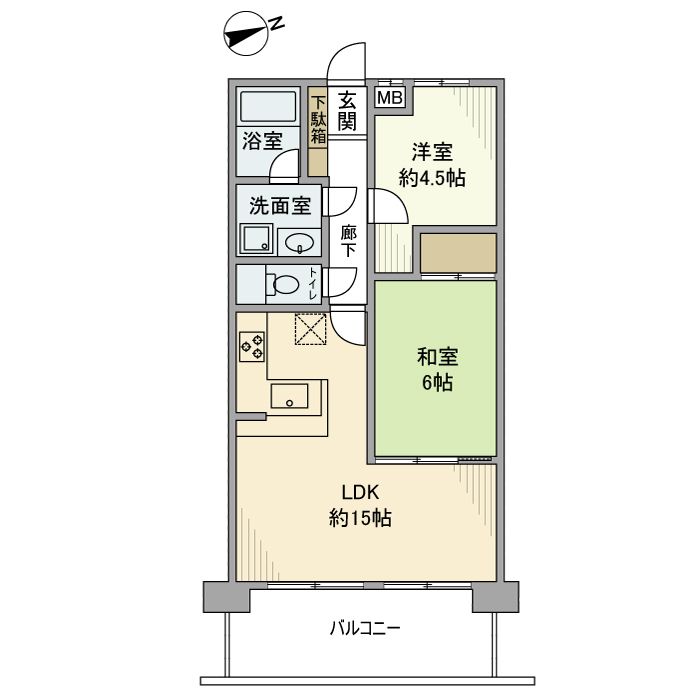 レーベンハイム東大宮 702号室 間取り