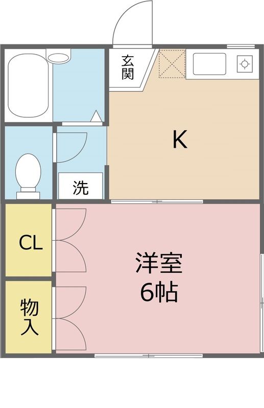 クレール下落合 102号室 間取り