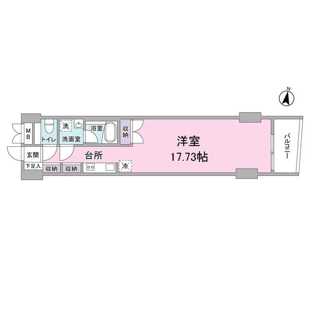 ＦＵＫＵＭＩ　ＡＰＡＲＴＭＥＮＴ 305号室 間取り