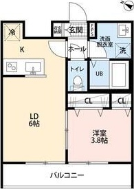 リーブルファイン東宮原 202号室 間取り