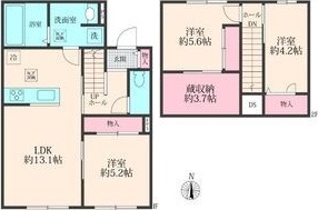 KAMULA 南 2号室 間取り