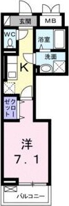 ラ　コリーヌ　N 204号室 間取り
