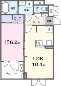 ユニゾン　アザレアⅠ 301号室 間取り