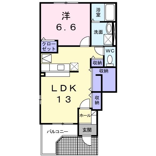 フェアリー　アイリス 101号室 間取り