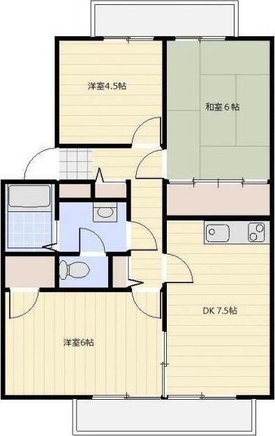 ビラージュ宮原 201号室 間取り
