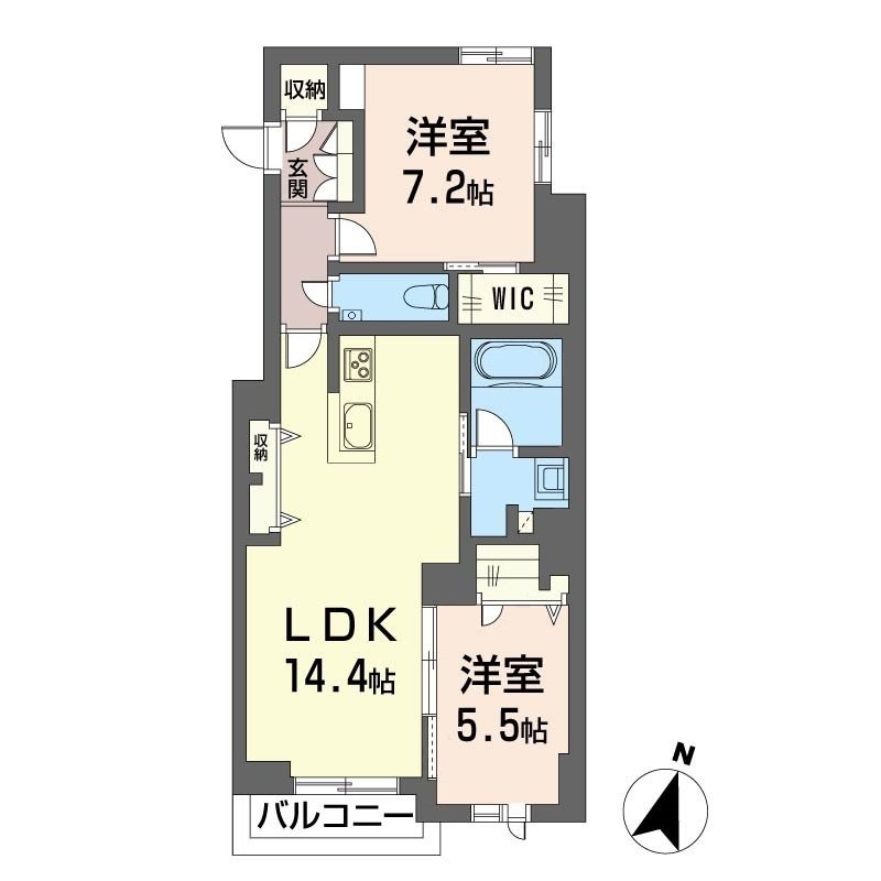 カンパーナ　プリータ 201号室 間取り