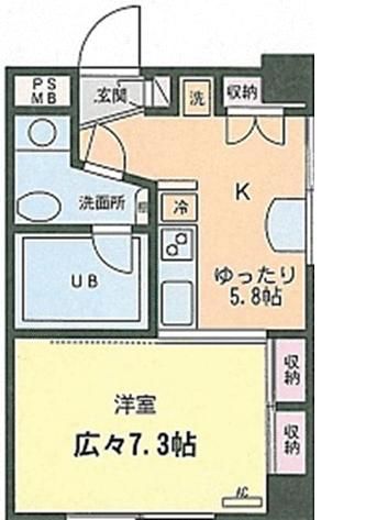 ＫＳ・ＤｉＯ 709号室 間取り