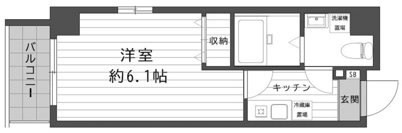 エルスタンザ浦和常盤 201号室 間取り