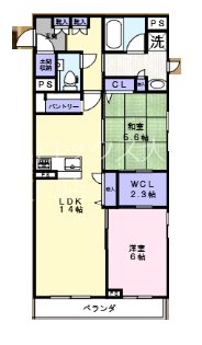 ラ・メゾン・カノン桜木町 301号室 間取り