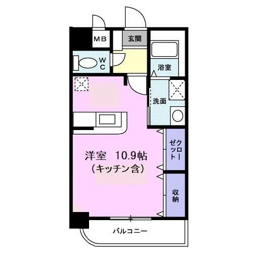 カーサ　グランデ 506号室 間取り