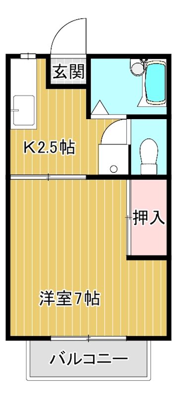 パストラル21 202号室 間取り