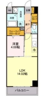 モナーク ヴィラ 902号室 間取り
