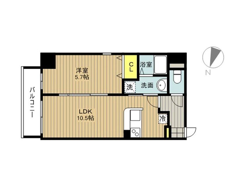 iZAMi 505号室 間取り