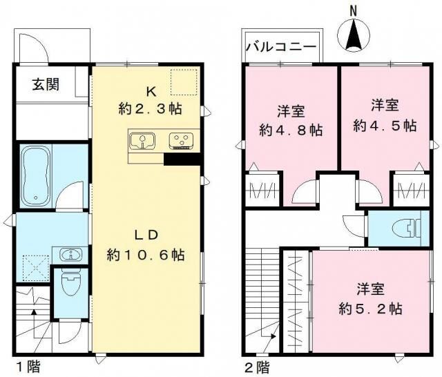 仮）見沼区大和田町ネクスト　Ｂ棟 間取り