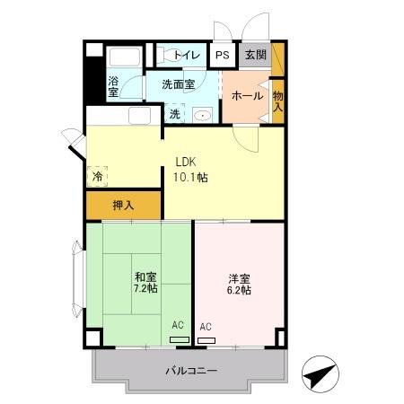 メゾンアルテミス 301号室 間取り