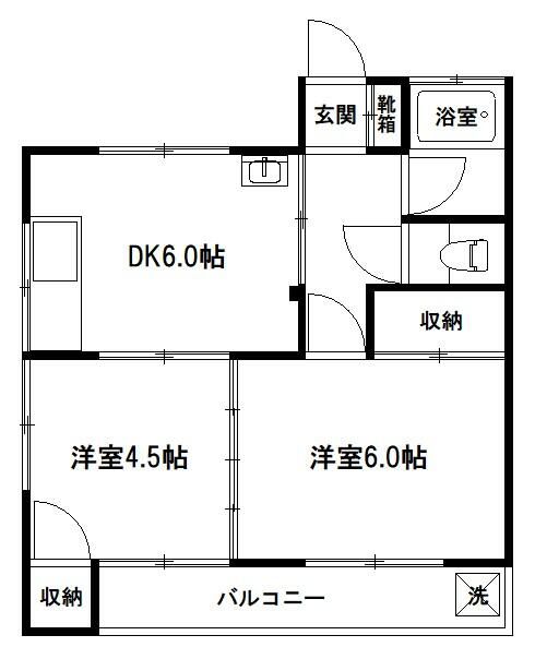 第三静和荘 202号室 間取り