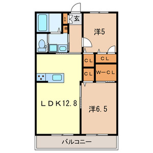 パークアベニュー 202号室 間取り