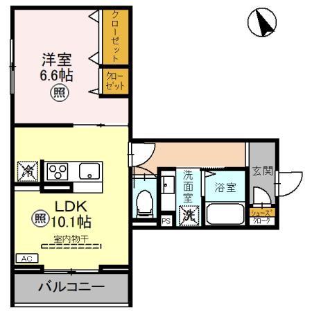 Noble Villa土呂町 202号室 間取り