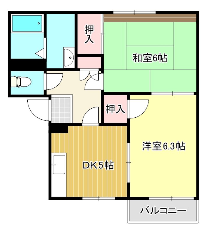シャトレー町田A棟 203号室 間取り