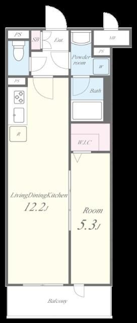 Ｓｐｉｃａ　Ｈｏｕｓｅ与野本町 203号室 間取り