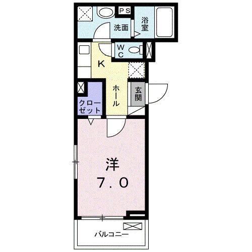 アンジュ 301号室 間取り