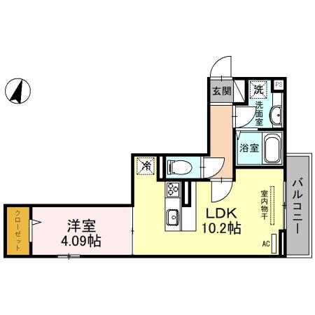 ノースシャトー 301号室 間取り
