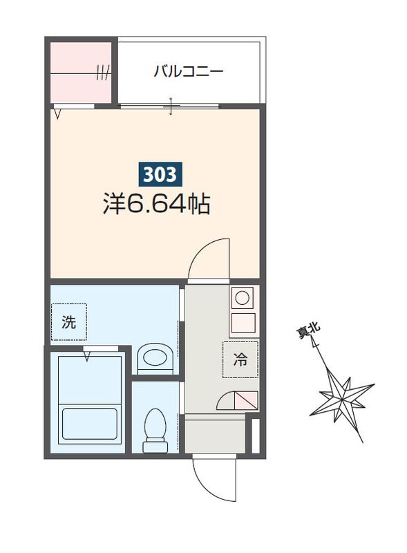 ボヌール指扇 303号室 間取り