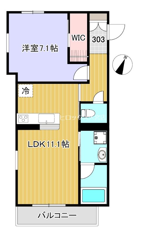 ドムス　グランツ　大宮大成 303号室 間取り