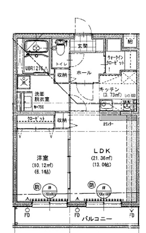 プランドール 402号室 間取り