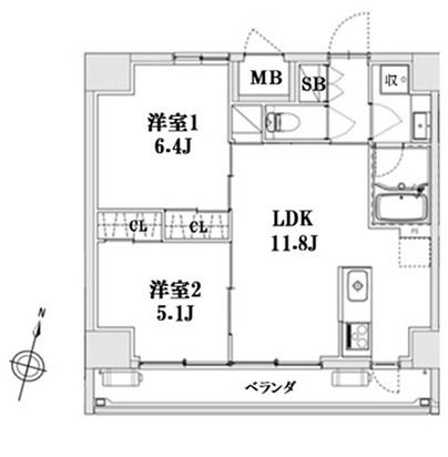 LAGURUS大宮 901号室 間取り