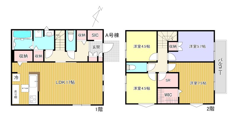 イーストヒルズ　A棟 間取り