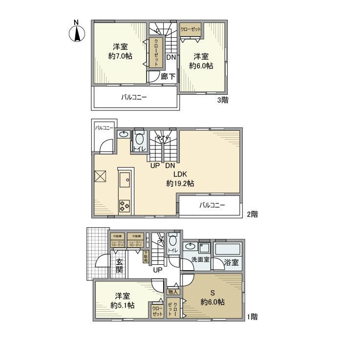 東大成町戸建 間取り