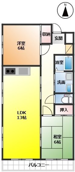 アイリスビル 303号室 間取り