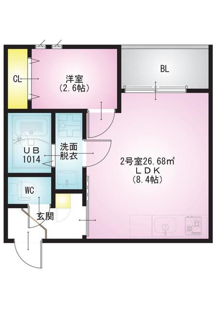 ＲＥＧＡＬＥＳＴ　ＣＩＥＬ大和田 202号室 間取り