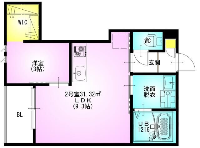 ＲＥＧＡＬＥＳＴ　橘 102号室 間取り