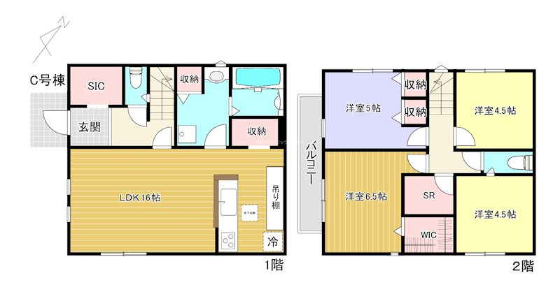 イーストヒルズ　C棟 間取り