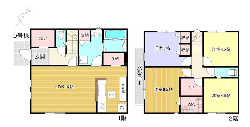 イーストヒルズ　D棟 間取り