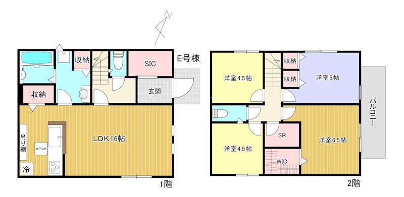 イーストヒルズ　E棟 間取り