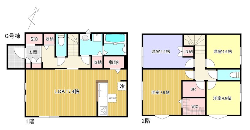 イーストヒルズ　G棟 間取り