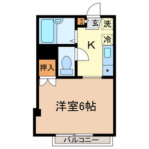 ボナール 302号室 間取り