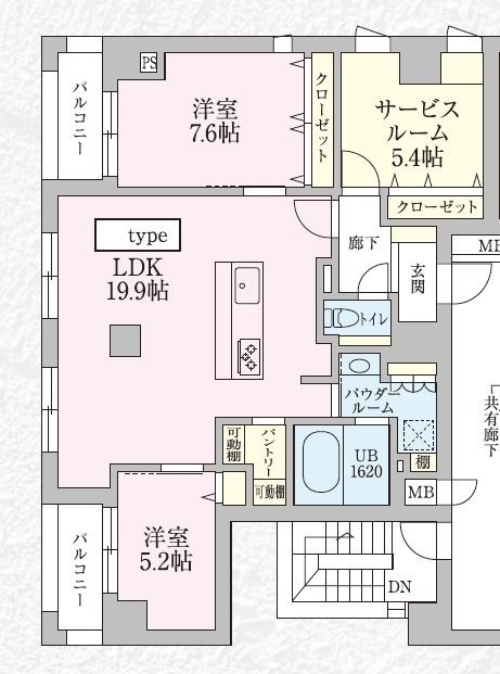 La Cezanne Tokiwa 801号室 間取り