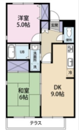 コートハウス光人館 105号室 間取り
