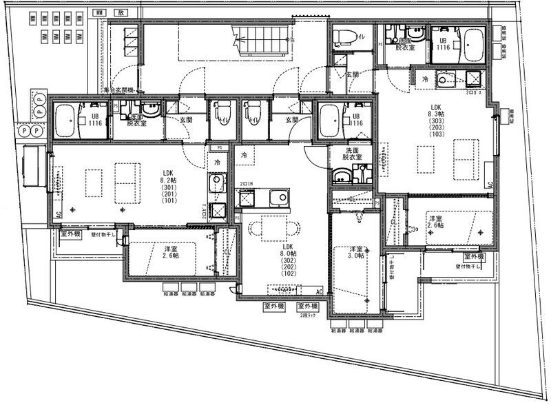 KEIAI RESIDENCE 北大宮 303号室 間取り