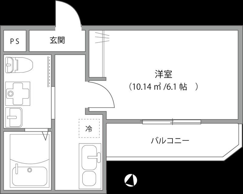 DELIGHT TOWN 305号室 間取り