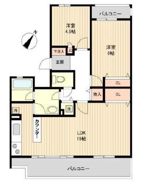 セレーノ大宮Ａ棟Ａ棟 203号室 間取り