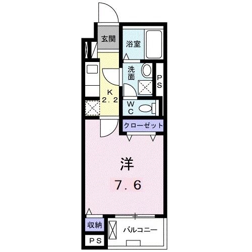 グランメゾン 202号室 間取り