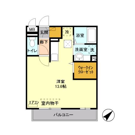 Ｉ.ヴィレッジ　ＥＡＳＴ 103号室 間取り