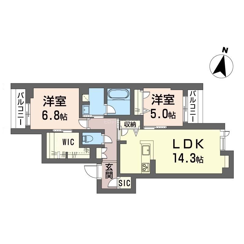 リラフォート　槙 205号室 間取り