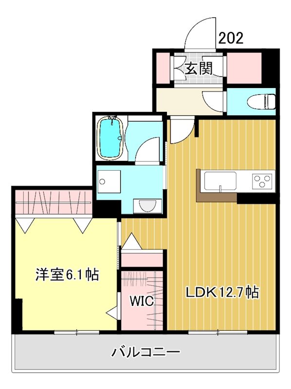 ブランバーチ　ネスト 202号室 間取り