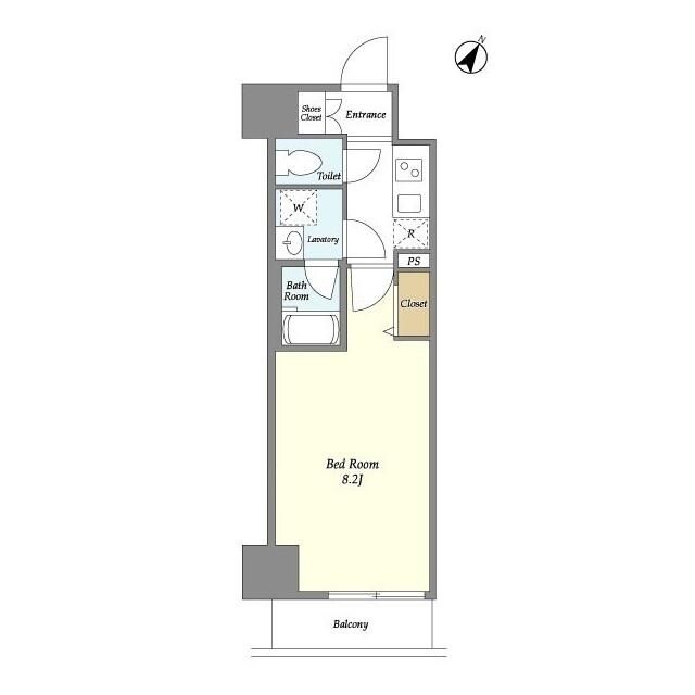 アクシーズタワー新都心 205号室 間取り